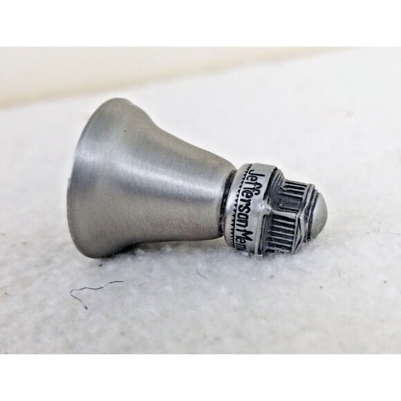 Miniature Bell‎ Vintage Jefferson Memorial Pewter Clapper Americana Presidential - Picture 4 of 8